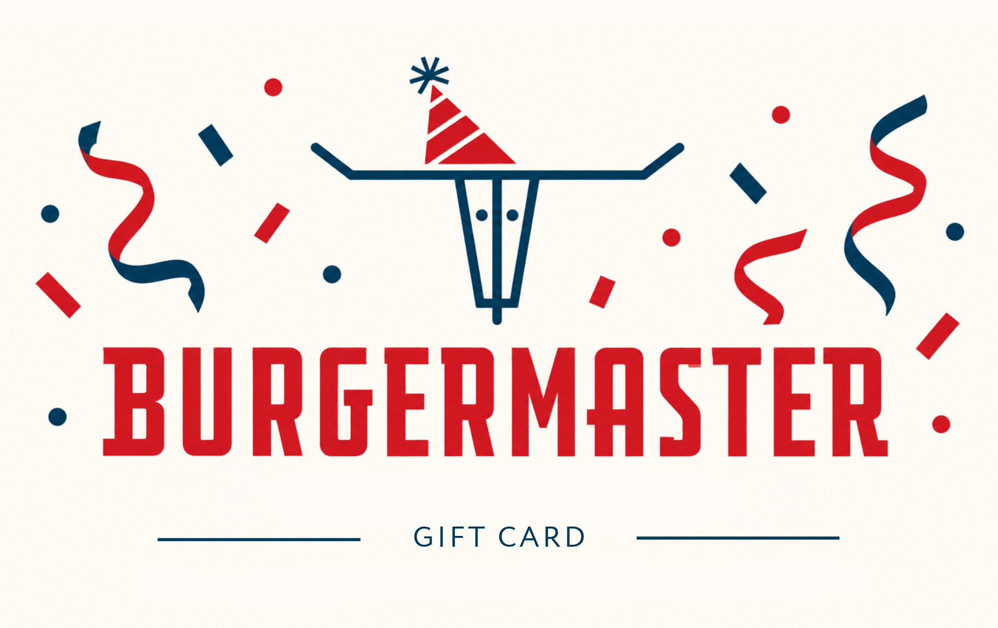 Burgermaster birthday gift card